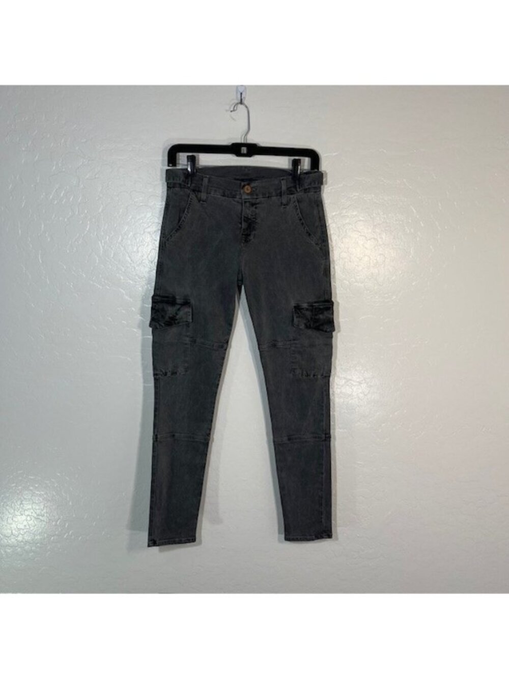 NSF Jeans Womens 25 Cargo Skinny Vincent Denim Gray Wash Pants
